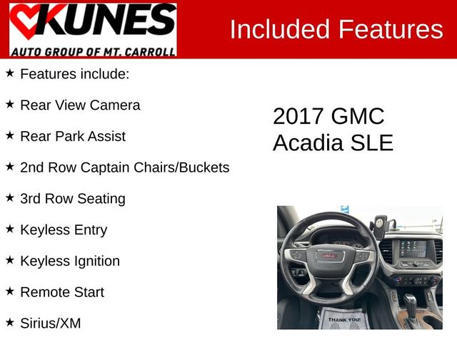 2017 GMC Acadia SLE