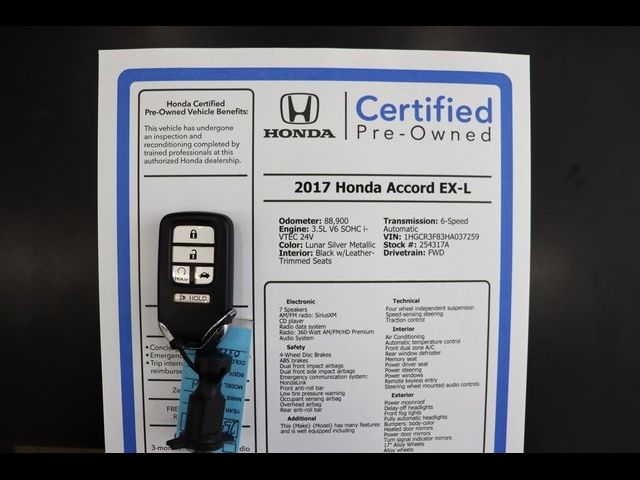 2017 Honda Accord EX-L V6