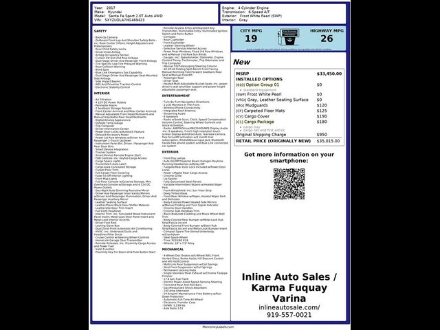 2017 Hyundai Santa Fe Sport 2.0T