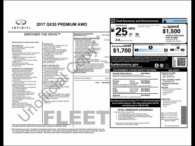 2017 INFINITI QX30 Premium