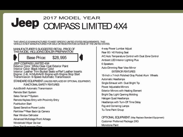 2017 Jeep Compass Limited