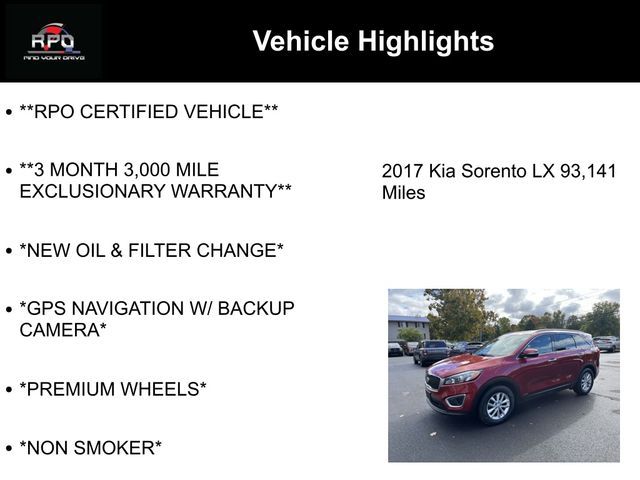 2017 Kia Sorento LX