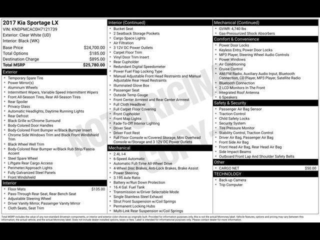 2017 Kia Sportage LX