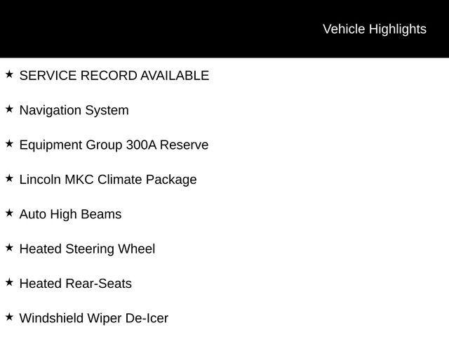 2017 Lincoln MKC Reserve