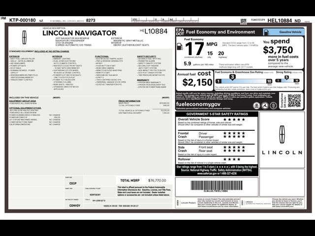 2017 Lincoln Navigator Reserve