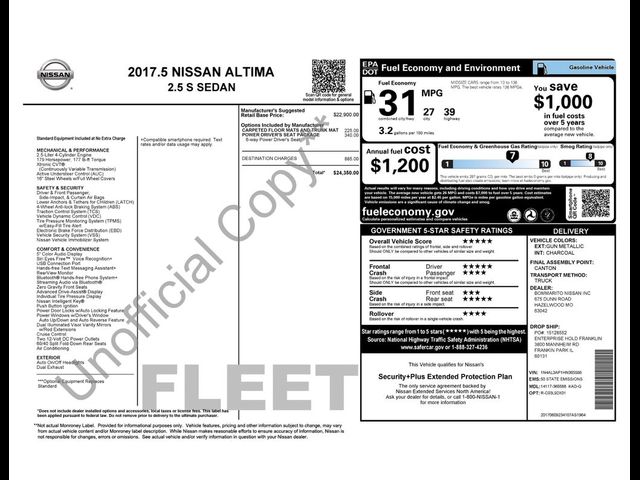 2017 Nissan Altima 2.5 S