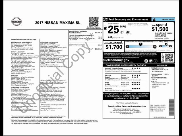 2017 Nissan Maxima SL