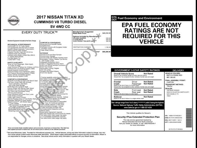 2017 Nissan Titan XD SV