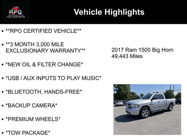 2017 Ram 1500 Big Horn