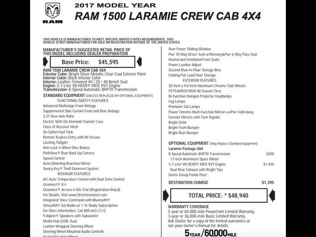 2017 Ram 1500 Laramie