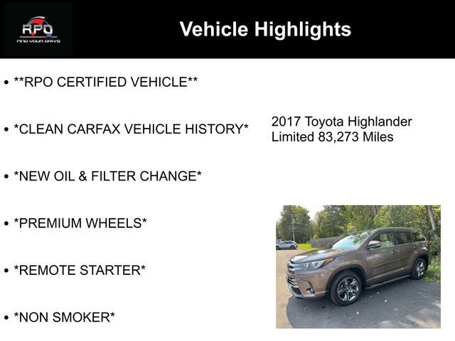 2017 Toyota Highlander Limited