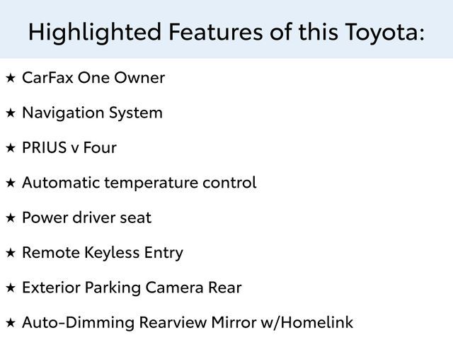 2017 Toyota Prius v Four