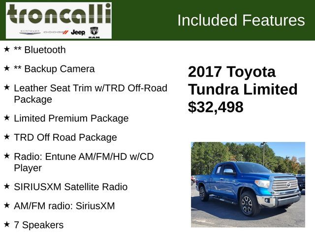 2017 Toyota Tundra Limited