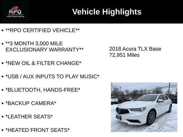 2018 Acura TLX Base