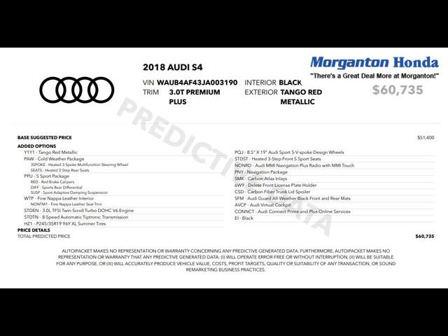 2018 Audi S4 Premium Plus