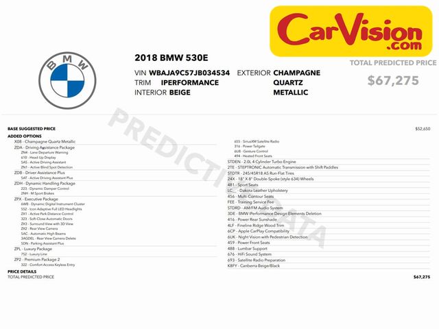 2018 BMW 5 Series 530e iPerformance