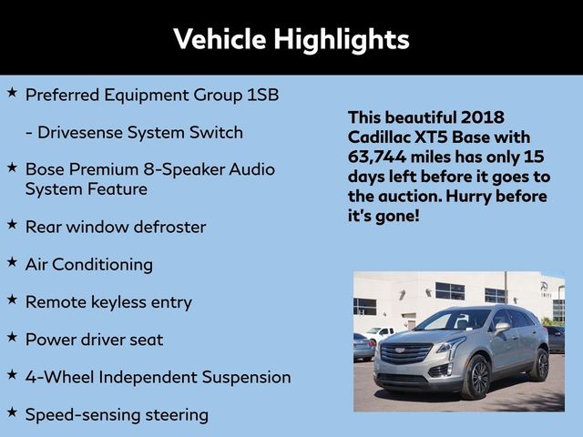 2018 Cadillac XT5 Base