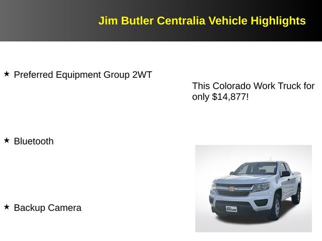2018 Chevrolet Colorado Work Truck