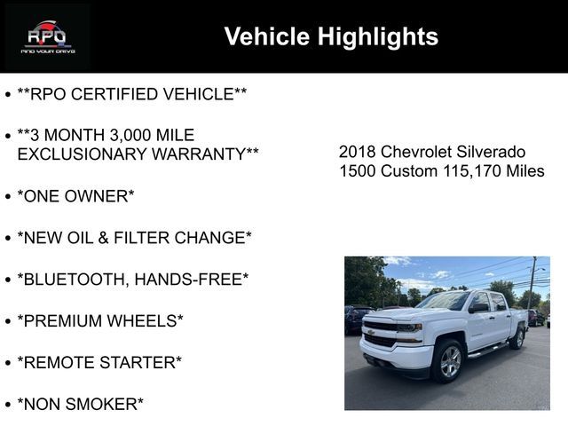 2018 Chevrolet Silverado 1500 Custom