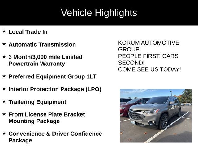 2018 Chevrolet Traverse LT Cloth