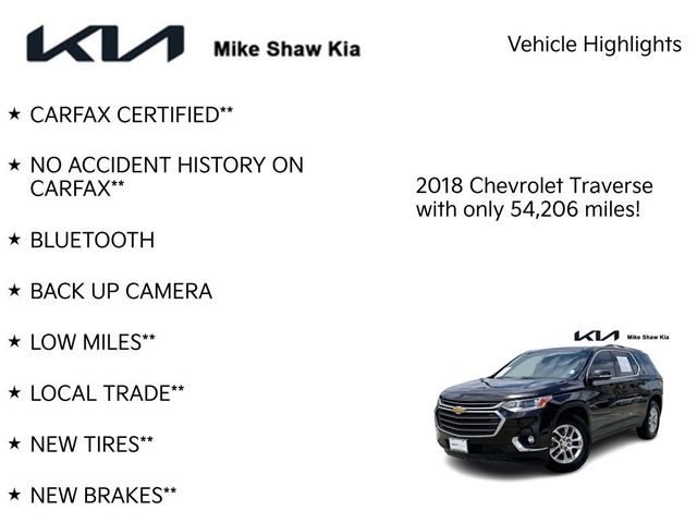 2018 Chevrolet Traverse LT Cloth