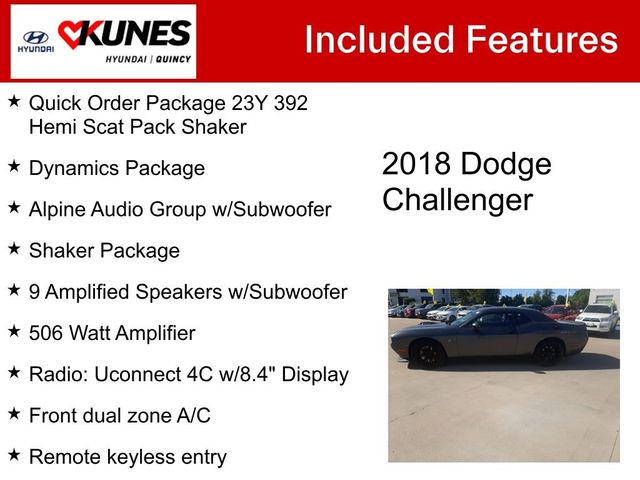 2018 Dodge Challenger 392 Hemi Scat Pack Shaker