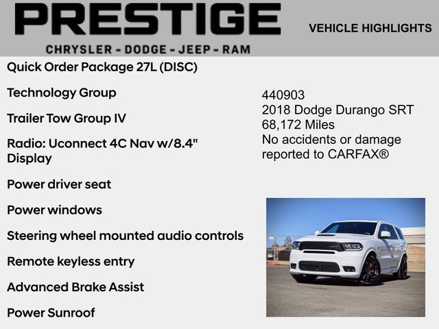 2018 Dodge Durango SRT