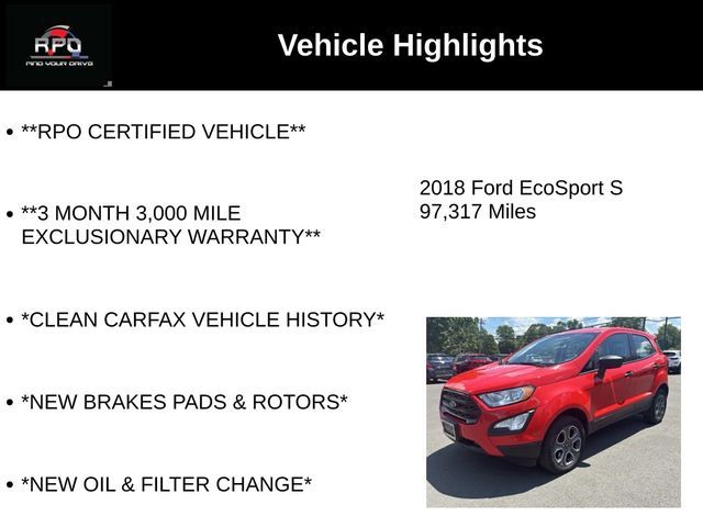 2018 Ford EcoSport S