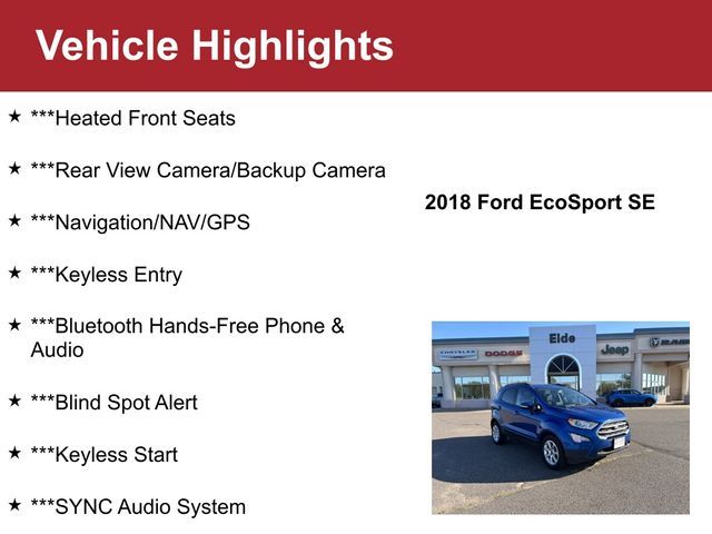 2018 Ford EcoSport SE