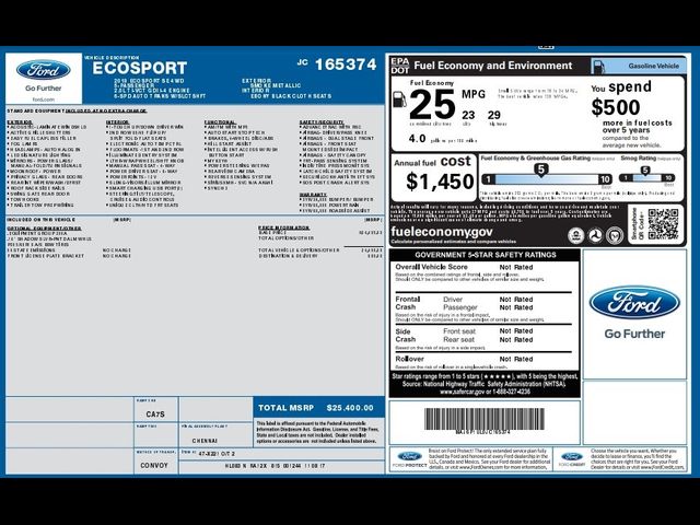 2018 Ford EcoSport SE