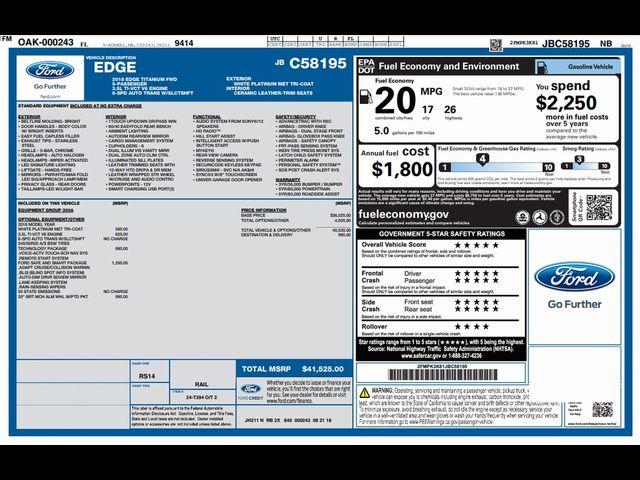 2018 Ford Edge Titanium