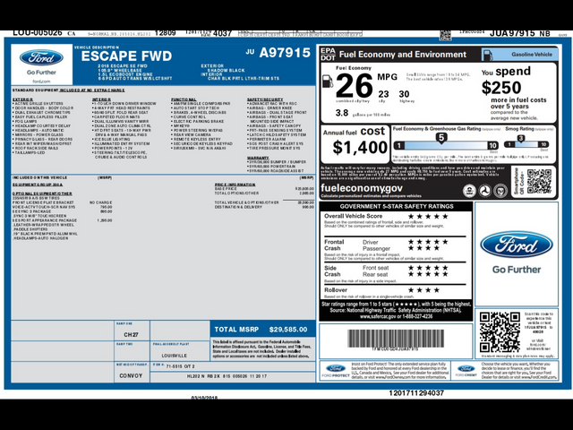 2018 Ford Escape SE