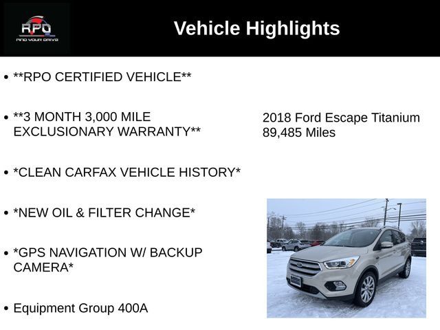 2018 Ford Escape Titanium