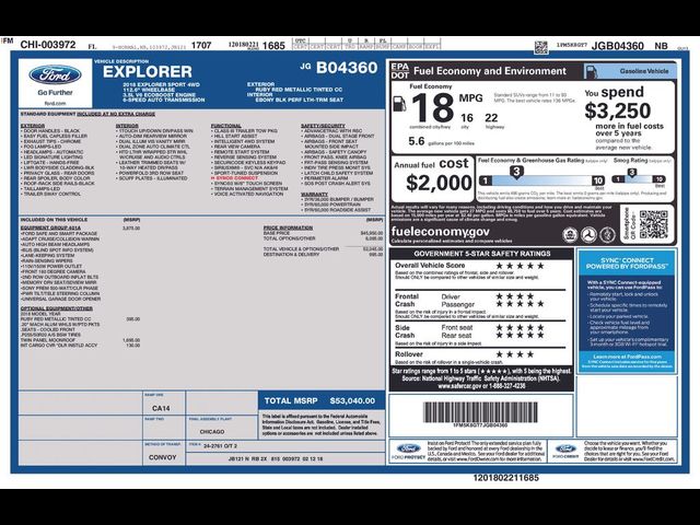 2018 Ford Explorer Sport