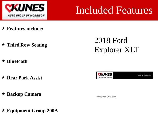 2018 Ford Explorer XLT