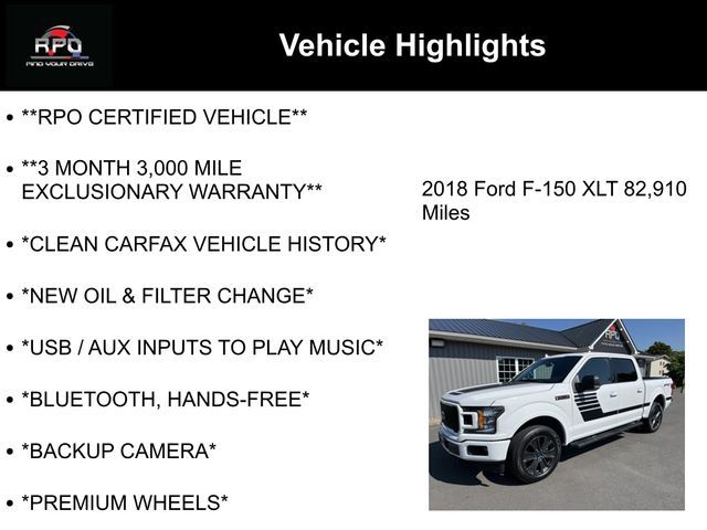 2018 Ford F-150 XLT