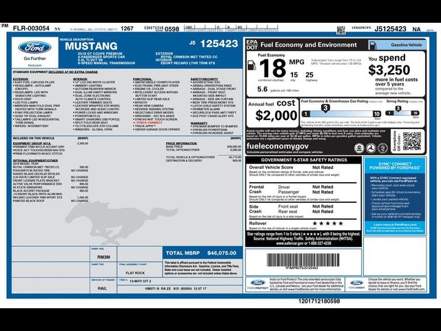 2018 Ford Mustang GT Premium