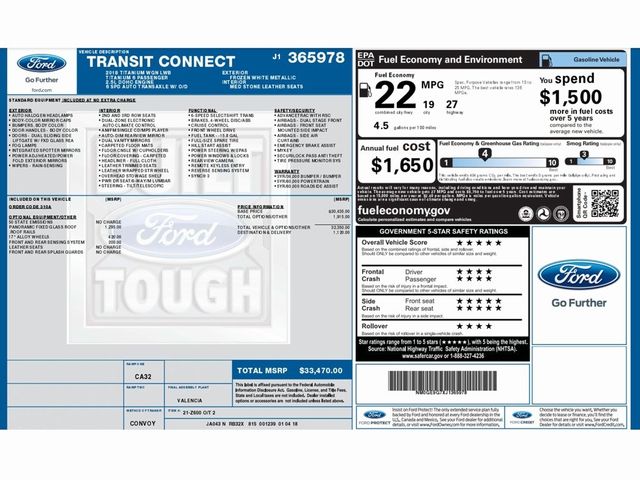 2018 Ford Transit Connect Titanium