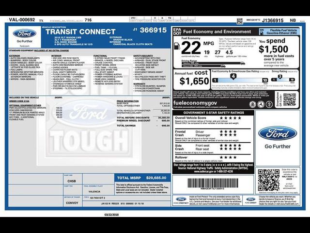 2018 Ford Transit Connect XLT