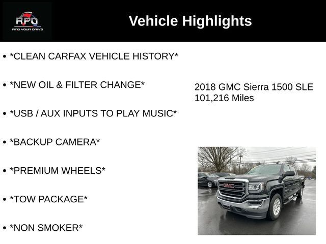 2018 GMC Sierra 1500 SLE