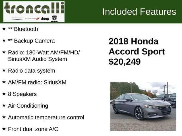 2018 Honda Accord Sport 2.0T