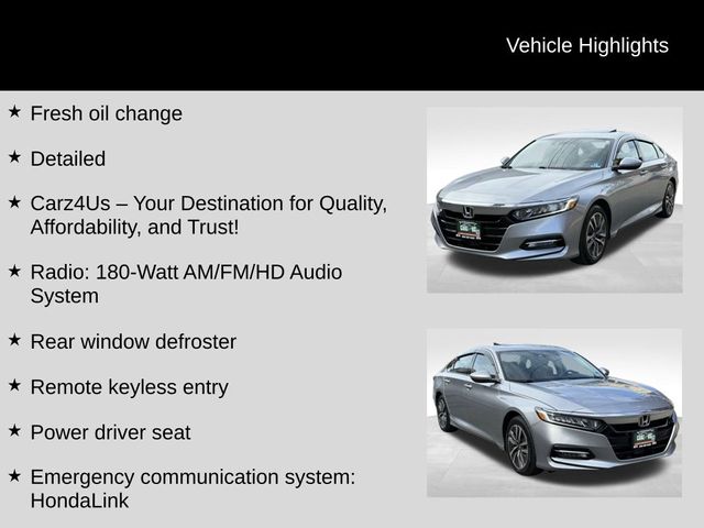 2018 Honda Accord Hybrid EX