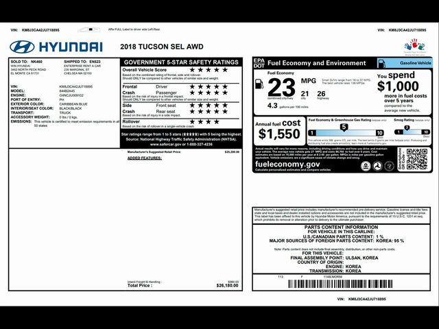 2018 Hyundai Tucson SEL