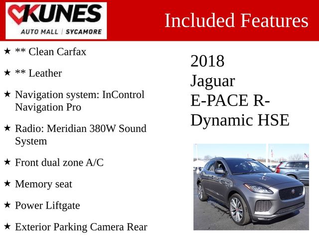 2018 Jaguar E-Pace R-Dynamic HSE