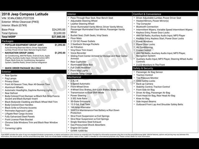 2018 Jeep Compass Latitude
