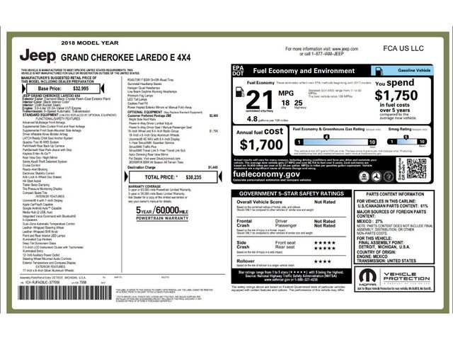 2018 Jeep Grand Cherokee Laredo E