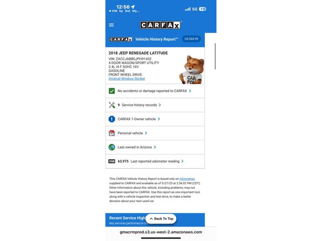 2018 Jeep Renegade Latitude