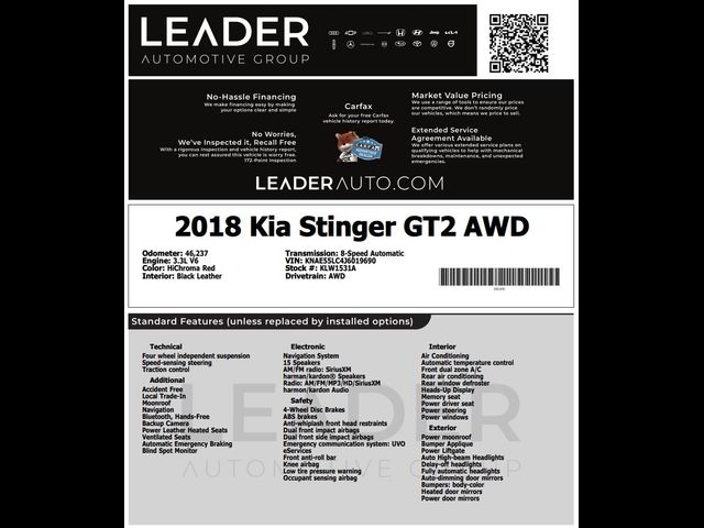 2018 Kia Stinger GT2