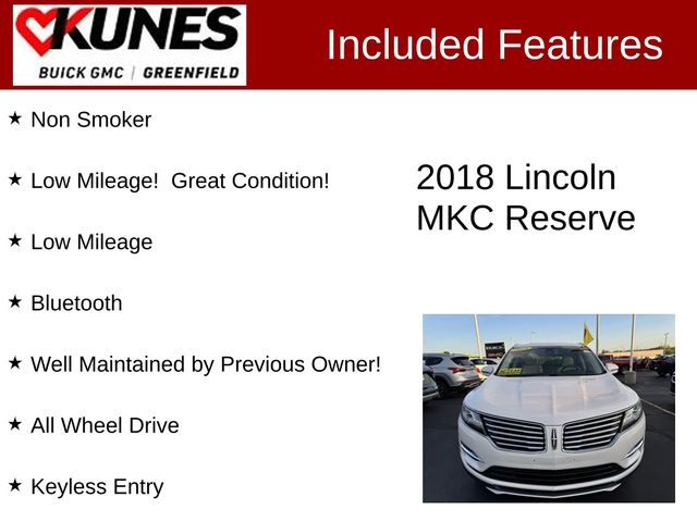 2018 Lincoln MKC Reserve