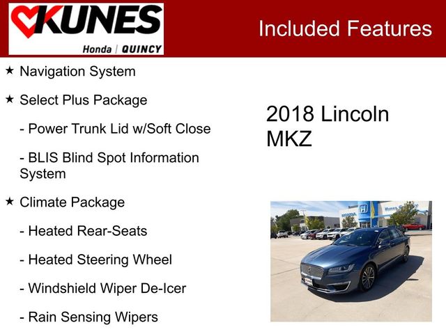 2018 Lincoln MKZ Select